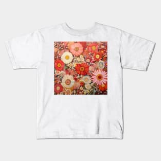 Bright Flowers Bold Pattern Kids T-Shirt